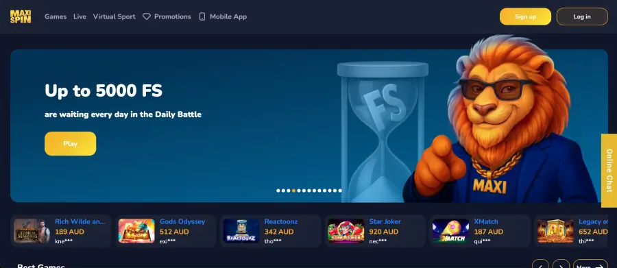 Maxispin casino bonus